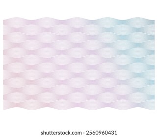 Abstract vector background design with maze mosaic texture. Soft rainbow color. Linear background. Design elements. Polygonal lines. Guilloche. Protective layer for banknotes, diplomas and certificate