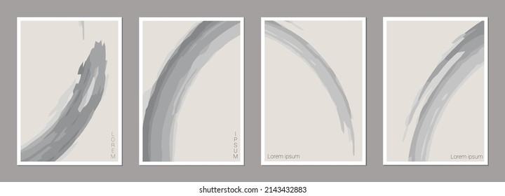 Abstract vector background design. Minimalist design.  Brush strokes. Cover design vector for wall decoration, postcard, brochure design, story template, social media posts and photos.