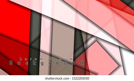 Abstract vector background design Rectangular tube element vector background 3d. Vector EPS 10. Vector illustration
