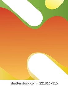 abstract vector background design red green