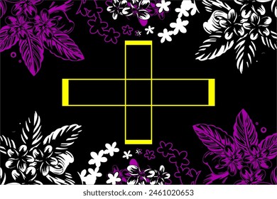 abstract vector background design with a unique leaf pattern