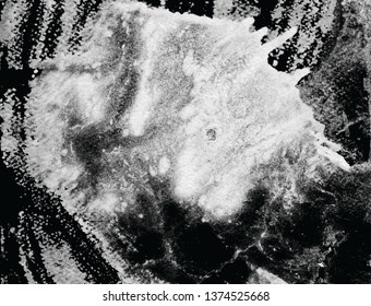 Abstract vector background for design use. Splashing ink mark. Black brush stroke textures. Freehand drawing. Vector illustration.