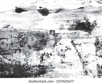 Abstract vector background for design use. Splashing ink mark. Black brush stroke textures. Freehand drawing. Vector illustration.