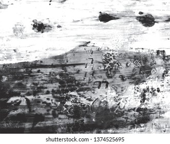 Abstract vector background for design use. Splashing ink mark. Black brush stroke textures. Freehand drawing. Vector illustration.