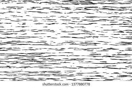 Abstract vector background for design use. Woodcut texture. Black color woodcut stroke. Freehand drawing. Isolated on white background. Vector illustration. 