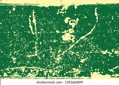 Abstract vector background for design use. The flaking green color isolated on yellow background. Vector illustration.