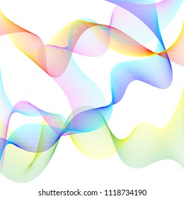 Abstract vector background for design, abstract vector waves.