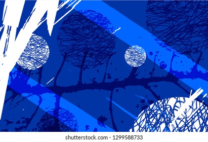 Abstract vector background with different textures. Collage style vector background