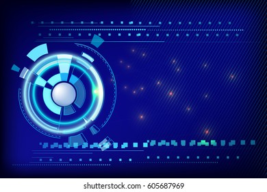 Abstract vector background of digital technologies. Hi tech computer motherboard. technical background.  Science fiction background. Computer technology. Light effects are modern digital elements.