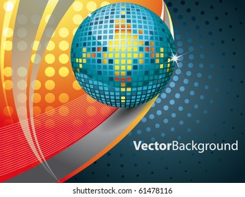 Abstract vector background with disco glitter