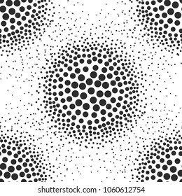 Abstract vector background with dots. Cosmic outer space seamless pattern.