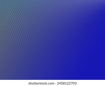 Abstract vector background with dots in motion like particles, technology halftone big data theme backdrop, dark blue minimal 3D perspective design.