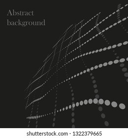 Abstract vector background. Dotted pattern. Template for graphic designs. Halftone effect