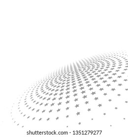 Abstract vector background. Dotted pattern. Template for graphic designs. Halftone effect. Star symbols