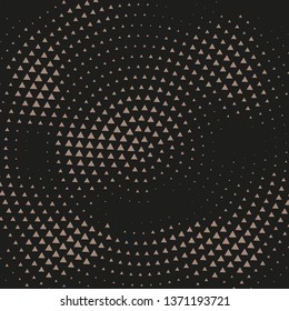 Abstract vector background. Dotted pattern. Template for graphic designs. Halftone effect. Triangles symbols.