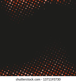 Abstract vector background. Dotted pattern. Template for graphic designs. Halftone effect. Star symbols