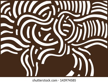 abstract vector background with drawing lines