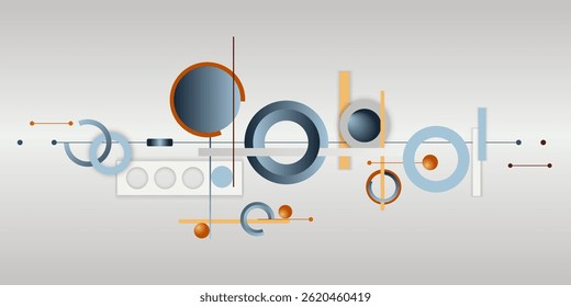 Vetor de fundo abstrato com formas dinâmicas e figuras em arranjo harmonioso com estética moderna para apresentações e relatórios de negócios, capas de livros e revistas de design e tecnologia