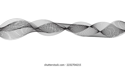 Abstract vector background with dynamic waves and particles.