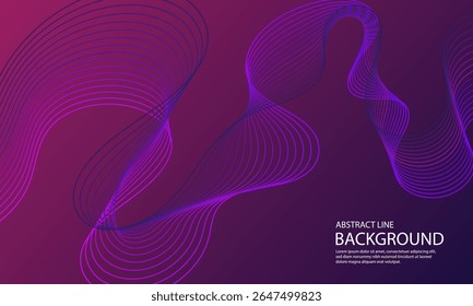 Abstract vector background with dynamic waves. Cover design template. Brochure, flyer, booklet, leaflet, magazine layout.