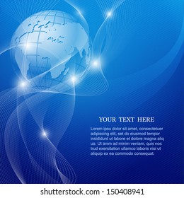 Abstract vector background with Earth