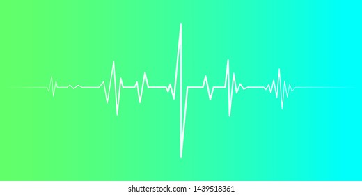 Abstract vector background. Ecg line vector. Heart pulse. Medical healthcare concept. Heart disease cardiogram.