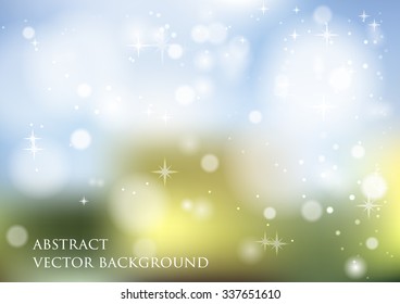 Abstract vector background with the effect of blur glowing circles , highlights and bokeh effect