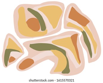 Abstract vector background with elegant pastel shapes