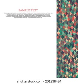 Abstract vector background with empty space for type