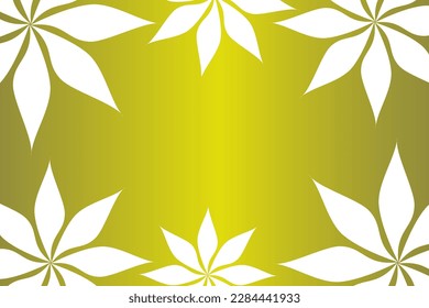 Abstract vector background with empty space for text or message surrounded by beautiful leaves