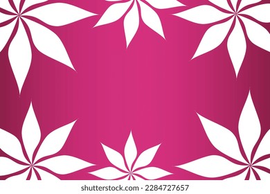 Abstract vector background with empty space for text or message surrounded by beautiful leaves