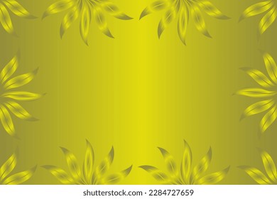 Abstract vector background with empty space for text or message surrounded by beautiful leaves