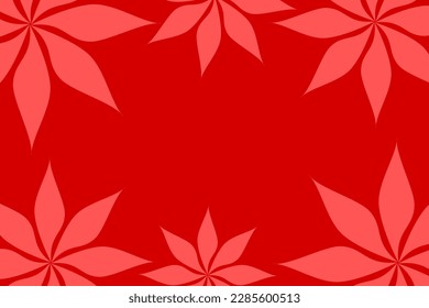 Abstract vector background with empty space for text or message surrounded by beautiful leaves