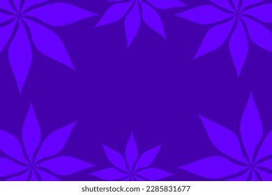 Abstract vector background with empty space for text or message surrounded by beautiful leaves