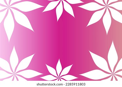 Abstract vector background with empty space for text or message surrounded by beautiful leaves