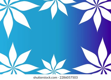Abstract vector background with empty space for text or message surrounded by beautiful leaves