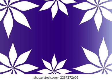 Abstract vector background with empty space for text or message surrounded by beautiful leaves