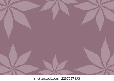 Abstract vector background with empty space for text or message surrounded by beautiful leaves