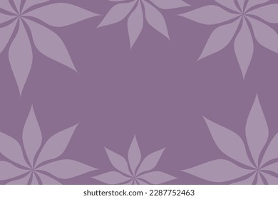 Abstract vector background with empty space for text or message surrounded by beautiful leaves