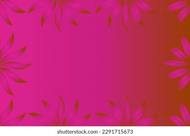 Abstract vector background with empty space for text or message surrounded by beautiful leaves