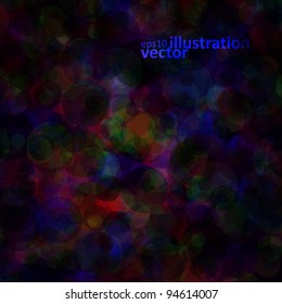 Abstract vector background eps10, colorful lights bubble.