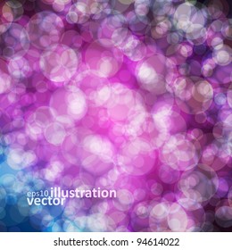 Abstract vector background eps10, colorful lights bubble.