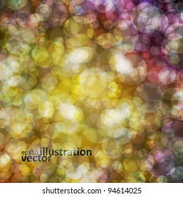 Abstract vector background eps10, colorful lights bubble.