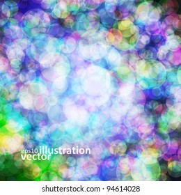 Abstract vector background eps10, colorful lights bubble.