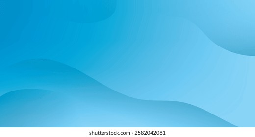 Abstract vector background featuring a stylish blue wave with lighter blue shades and smooth curves. Ideal for brochures, websites, mobile apps, and leaflets, it provides a sleek, modern backdrop.
