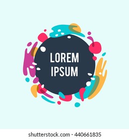 Abstract vector background with field for text.