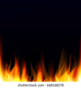 Abstract vector background with fire flames effect