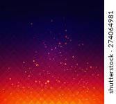 Abstract vector background with fire sparks effect