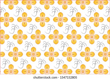 Abstract vector background. floral background with flower & Vector Shape