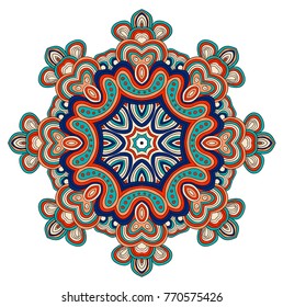 Abstract vector background with floral ornamental border. Lace pattern design.